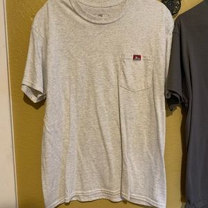 Ben Davis White Silver Large Shirt